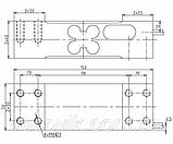 Тензодатчик для ваг 400кг (оригінал) Розмір 40х50х150мм, фото 2