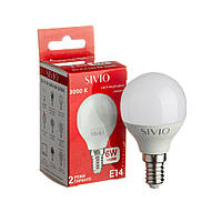 LED лампа SIVIO G45 Е14 6W 3000K Теплый белый
