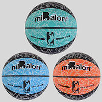 М'яч баскетбольний з 50171 (30) 3 види, матеріал PVC, вага 600 грам, розмір м'яча № 7