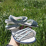 Босоніжки Тому.м дів. рябі т.-сині спереду 3 смужки З-Т37-08-Н, фото 2