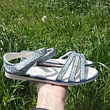 Босоніжки Тому.м дів. рябі т.-сині спереду 3 смужки З-Т37-08-Н, фото 4