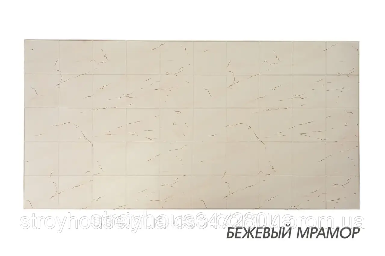 Декоративные Панели ПВХ бежевый мрамор (ID#1620239659), цена: 70 ...