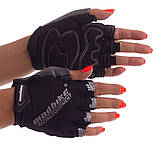 Рукавички велосипедні безпалі MADBIKE XL, унісекс, чорний, (велорукавички zl-sk01-bl), фото 2