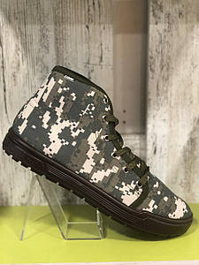 Кеди чоловічі тактичні хакі піксель