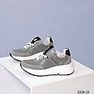 Жіночі кросівки сірого кольору на білій підошві  37 р-р, фото 4