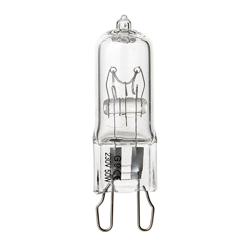 Лампа кварцова галогенна 220v 50w DELUX CL G9