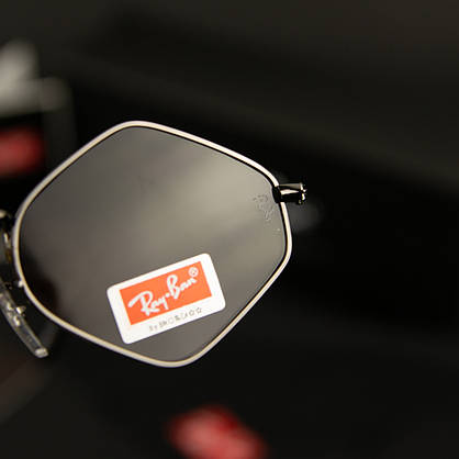 Сонцезахисні окуляри RAY BAN Ромб Carbon Series (арт. RB3567) чорний, фото 6