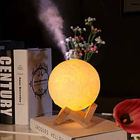 Увлажнитель воздуха и ночник Луна 3D Moon Lamp Light Diffuser / Настольный светильник-дифузор на подставке