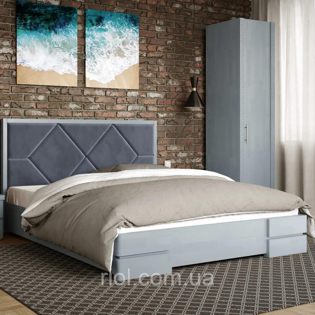 Ліжко дерев'яне двоспальне Магнолія, фото 1