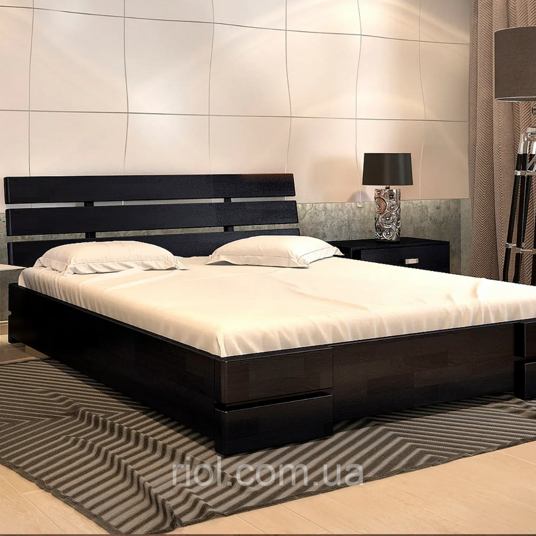 Ліжко дерев'яне двоспальне Далі Люкс, фото 1