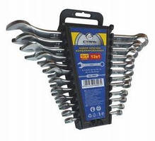 Набір комбінованих ключів Сталь 48007 CRV 12 шт