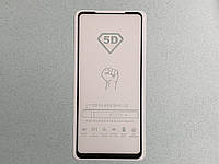 Защитное стекло 5D для Samsung Galaxy A21 (SM-A215) с рамкой чёрного цвета высочайшего качества