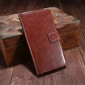 Чохол книжка з візитницею шкіряний протиударний для Tecno Pova 4 Pro "BENTYAGA"