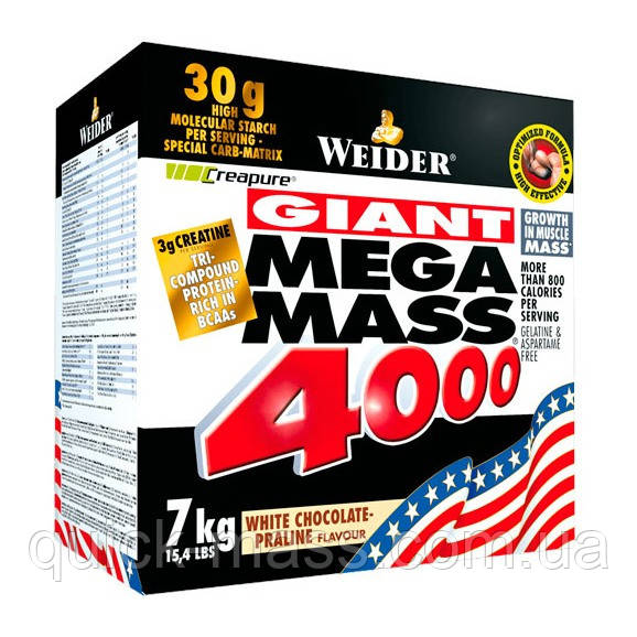 Гейнер Weider Mega Mass 4000 7 kg
