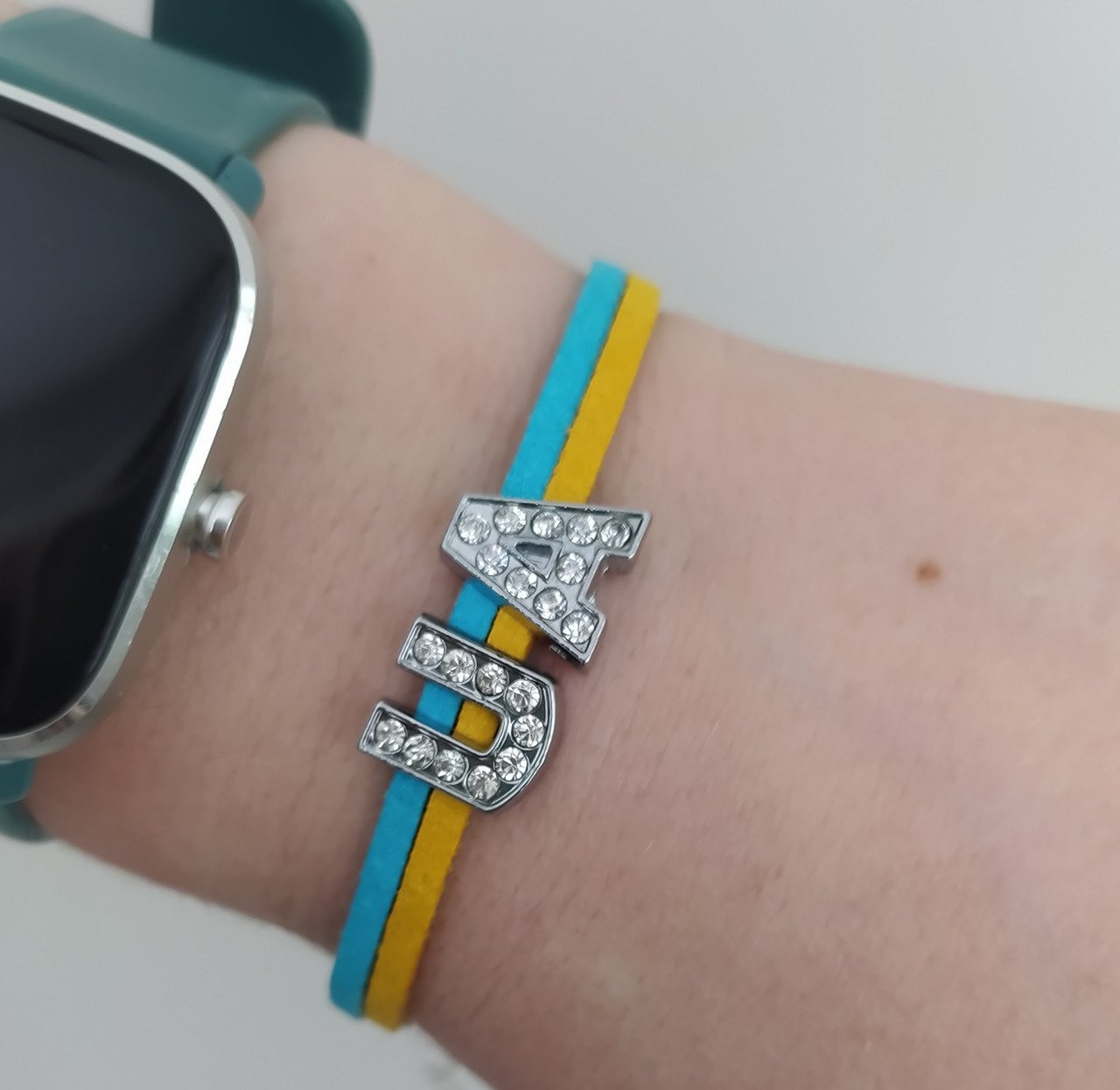 Браслет Украина Україна синьо-жовтий UA, Українська символіка, фото 1