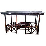 Дерев'яна альтанка 4 на 3 м, розбірна (на 14-16 осіб) "Рим", фото 2