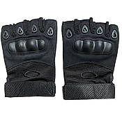 Рукавички тактичні всу військові для стрільби хакі чорні