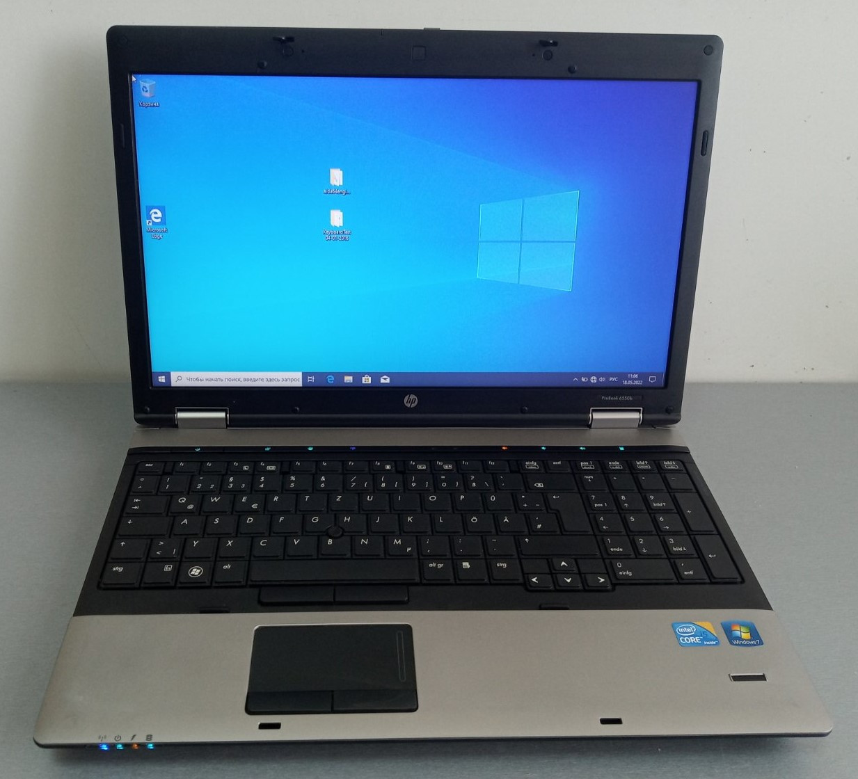 Ноутбук HP ProBook 6550b 15.6'' LED/ i5-520M 2.40 ГГц (до 2.93 ГГц, 4 потоки, 2 ядра) / RAM 4 ГБ / LAN / Wi-