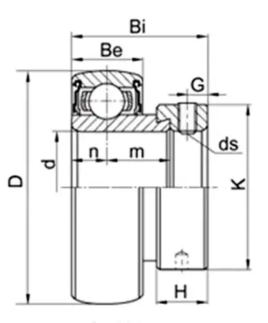 Підшипник YET 211 (SA211G) SKF, фото 2