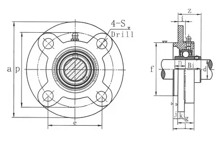 Підшипник в корпусі UCFC 206 (UCFC206) BEL, фото 2