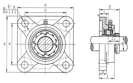 Підшипник в корпусі UKF 210 (UKF210) BEL, фото 2