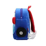 Шкільний рюкзак 3d, портфель, ранець 1 клас для хлопчиків, дівчаток у формі машинок із м'якої тканини Kakoo —, фото 10