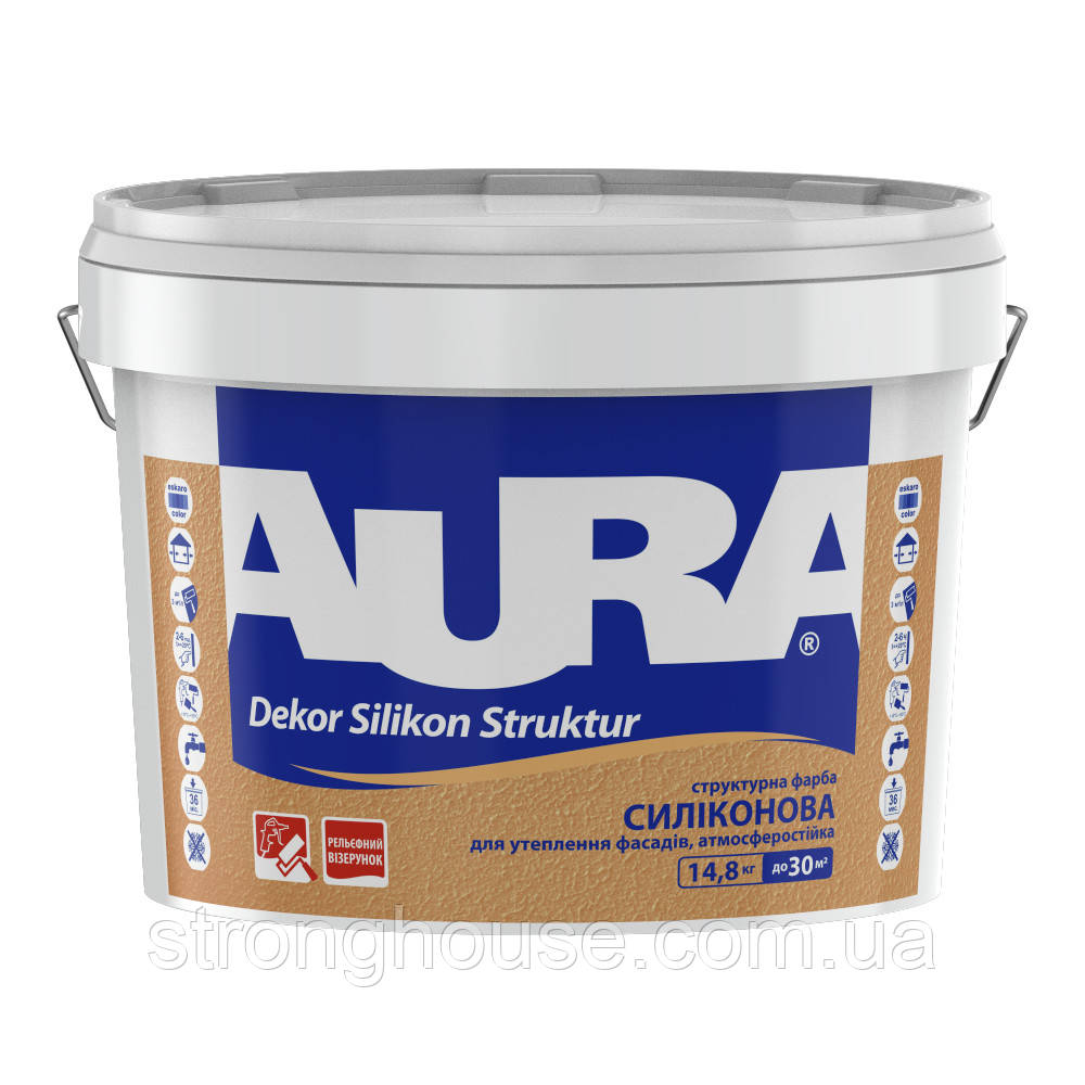 AURA Dekor Silikon Struktur фарба структурна силіконова 14.8кг