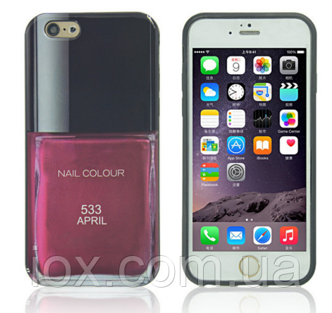 Силіконовий чохол в форма лаку для нігтів №533 для Iphone 6/6S