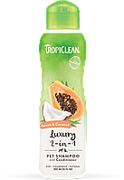 Шампунь-кондиционер Tropiclean Papaya & Coconut 355 мл с кокосом и папаей для собак и кошек Тропиклин