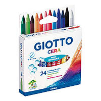 Восковые карандаши Giotto Cera, 24 цвета, разные цвета