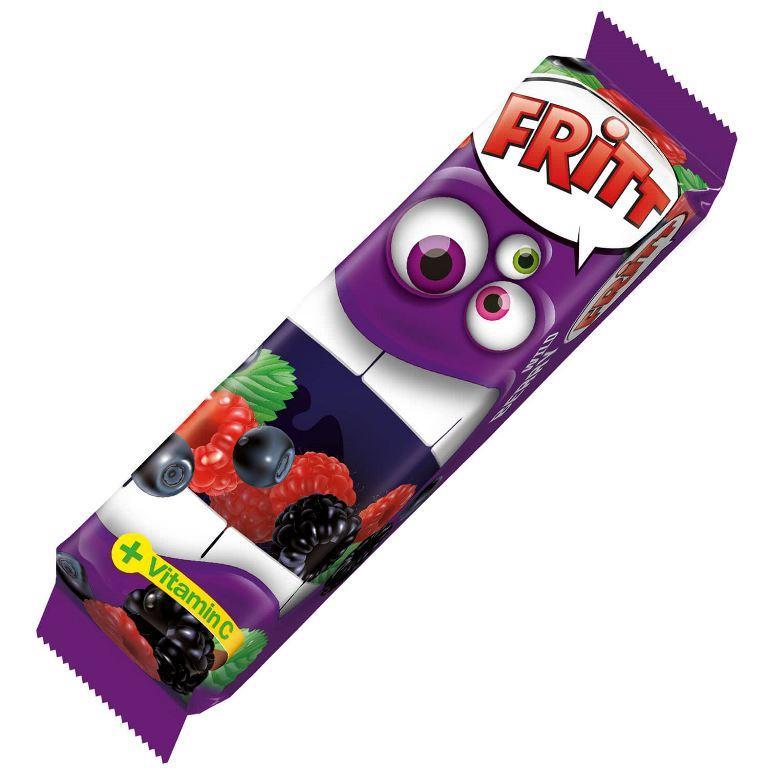 FRITT CHEWY CANDY STRIPS ЗІ СМАКОМ ЛІСОВИХ ЯГІД. Німеччина 70г