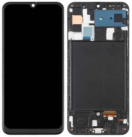 Дисплей Samsung Galaxy A50 A505 с тачскрином и рамкой, оригинал 100% Service Pack, Black, фото 2