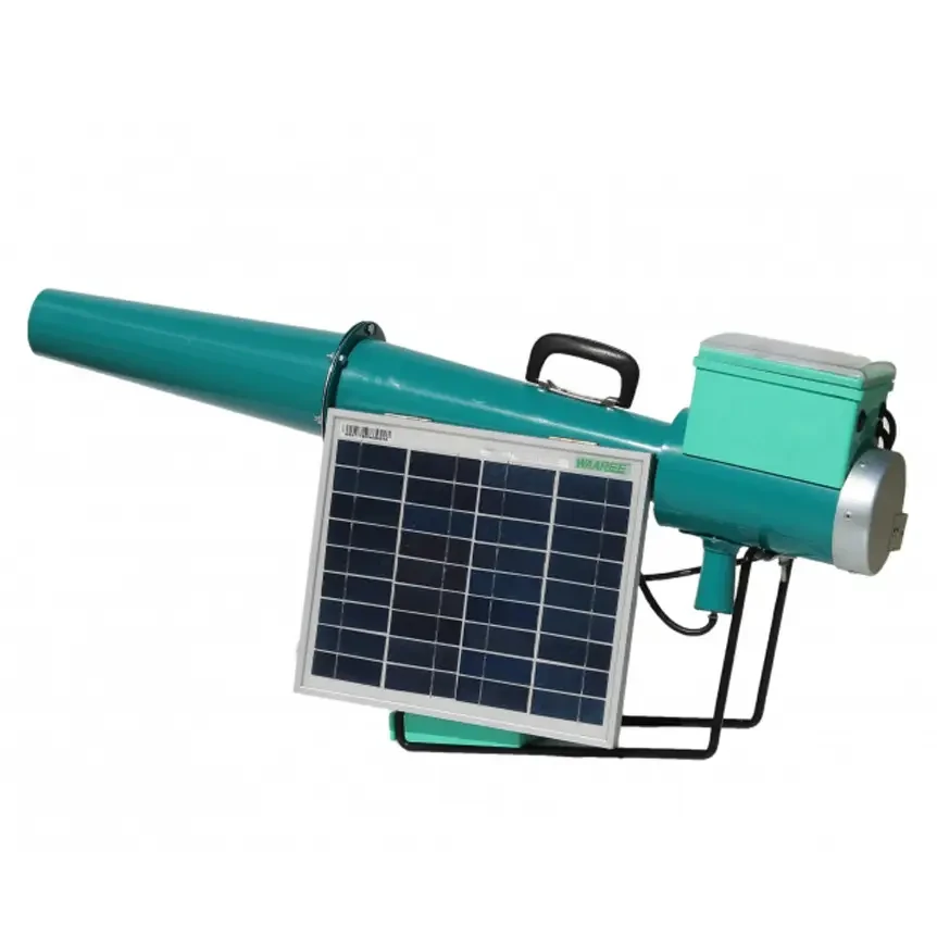 Пропанова гармата з електронним керуванням і сонячною батареєю для відлякування диких тварин і птахів, фото 1