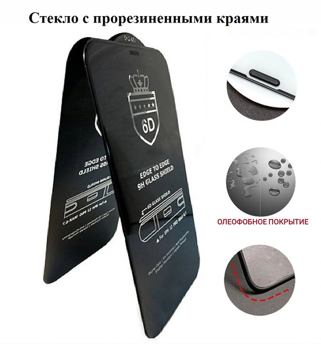 Захисне скло з прогумованими краями для Apple iPhone 14 Pro