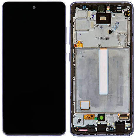 Дисплей Samsung Galaxy A52 A525, Galaxy A52 A526 5G с тачскрином и рамкой, оригинал 100% Service Pack,Lavander, фото 2