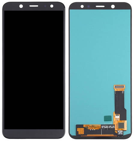 Дисплей Samsung Galaxy A6 A600 с тачскрином, оригинал 100% Service Pack, Black, фото 2