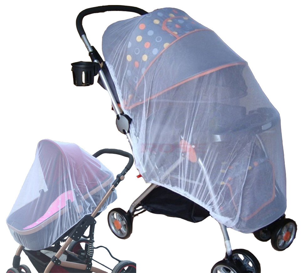 Москітна сітка PoLand на коляску універсальний розмір Біла для будь-якої коляски пр-ль Польща з, фото 1