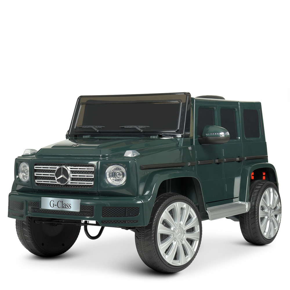 Дитячий електромобіль джип Mercedes (2 мотори по 25W, MP3, USB автоемаль) Джип Bambi JJ2077EBLR-5 Зелений