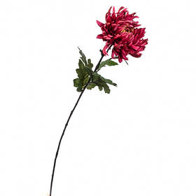 Квітка штучна "Хризантема" бордова, 82 см. в пакованні 6 шт. (2000-059RD)