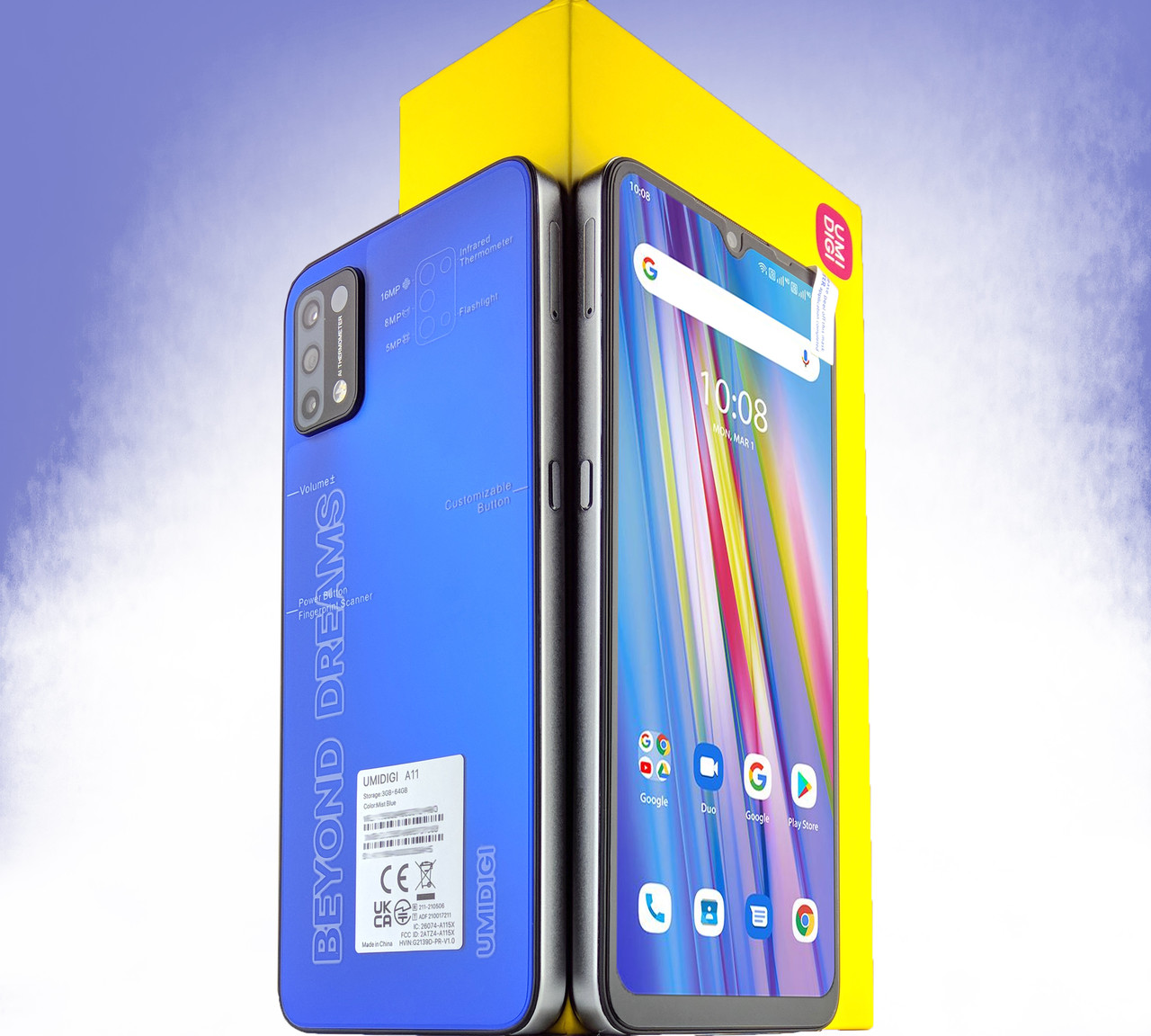 Umidigi A11 6.53" | 3/64Gb | Метал, Скло | 5150 mAh | Бампер