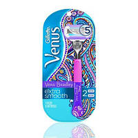 Станок для бритья женский Gillette Venus Vera Bradley Extra Smooth + 1 дополнительный картридж Venus Swirl