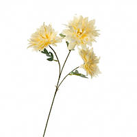 Цветок искусственный "Ветка Хризантемы кремовая,, 68см. (8725-048)