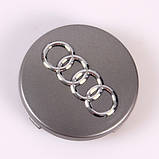 Заглушки ковпачки литих дисків Audi 59 mm 4b0601170, фото 3