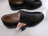 Туфлі чорні шкіряні натуральна шкіра дитячі демісезонні для хлопчиків, фото 2