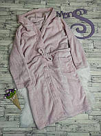 Махровий халат Lupilu на дівчинку фіолетового в сердечка