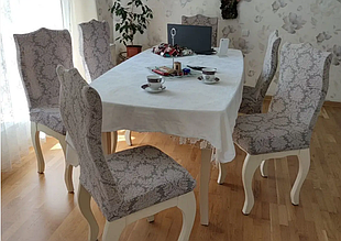 Жакардові чохли на стільці натяжні турецькі стрейч, чохли на стільці зі спинкою без спідниці Сірий