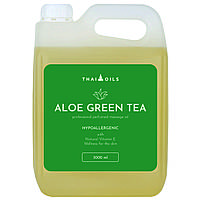 Профессиональное массажное масло «Aloe green tea» 3000 ml для массажа