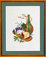 Набор для вышивания "Сир и красное вино(Cheese & redwine)" Eva Rosenstand
