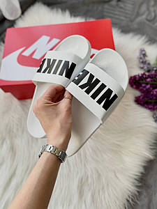 Жіночі Шльопанці Nike Slides Big Logo 'White' 36-37-38-39-40