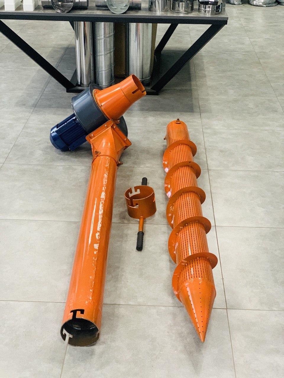 Зерновентилятор (аератор) ЗВ ел/дв 2.2 кВт на 3000 об/хв на 380В. Бур 2м., фото 1